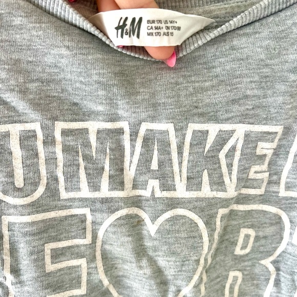 You Make My Heart Smile Grey Crew Neck - Picture 2 of 3